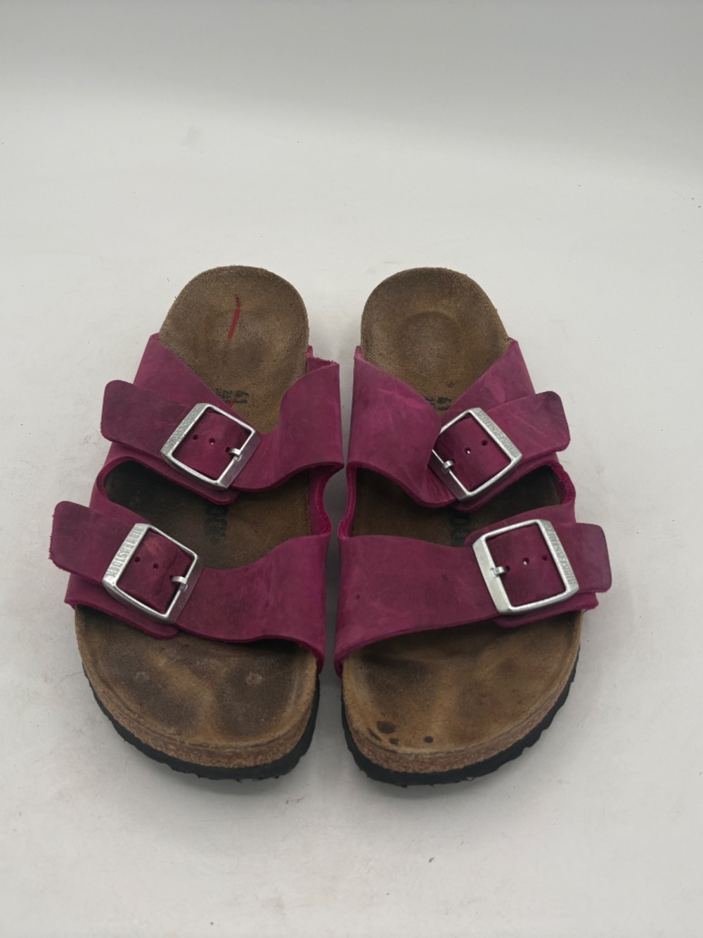 Birkenstock Arizona Festival Fuchsia Oiled Leather Women’s Sandals 41 US 10-10.5 - Picture 2 of 14